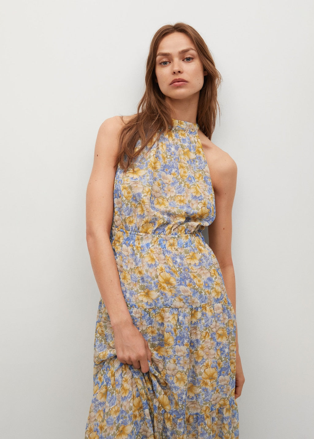Flowy printed dress