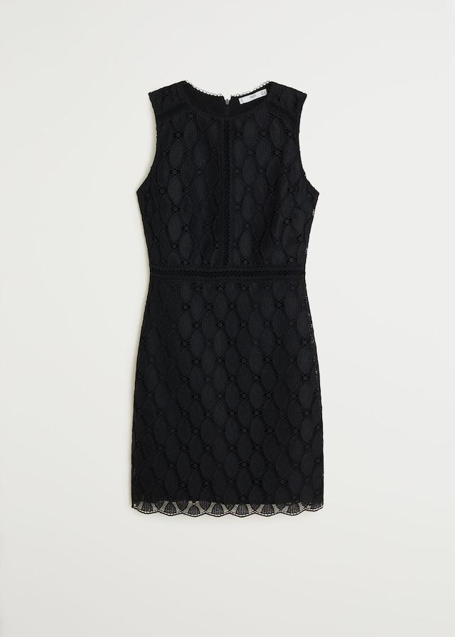 Guipure short dress