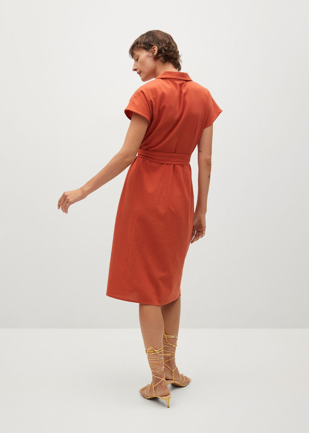Cotton shirt dress