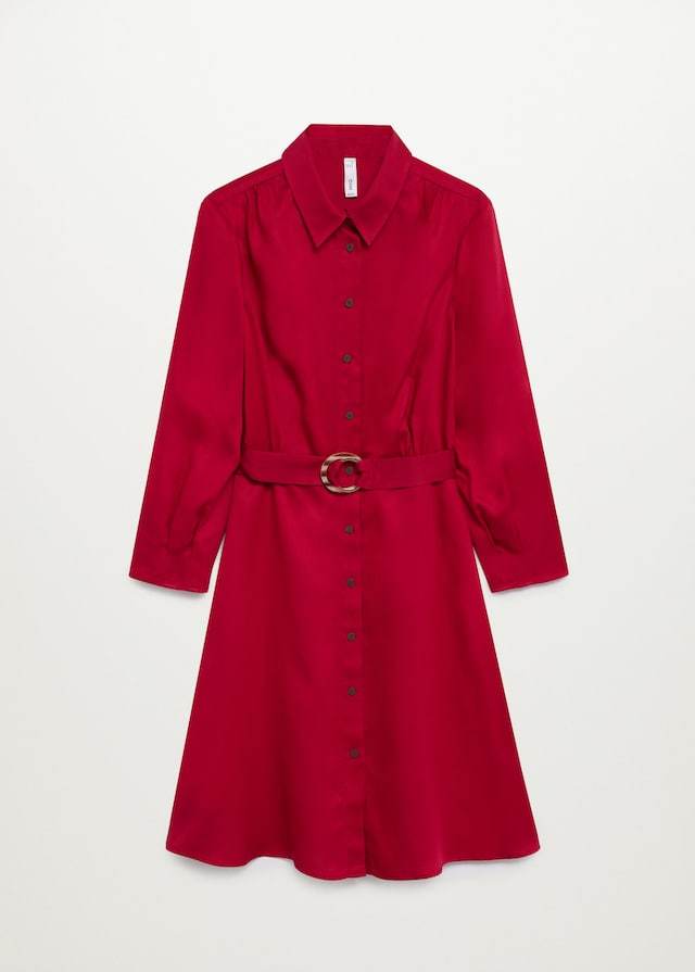 Belt shirt dress
