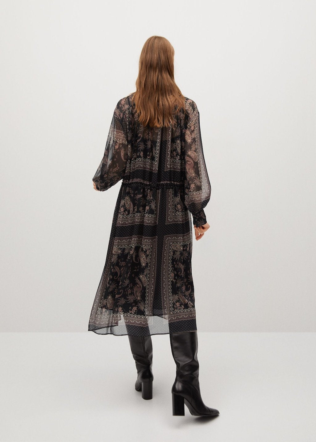 Flowy printed dress