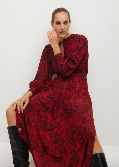 Flowy printed dress