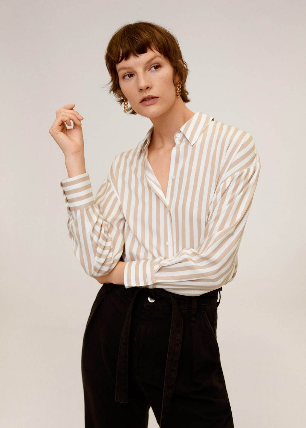 Printed flowy shirt