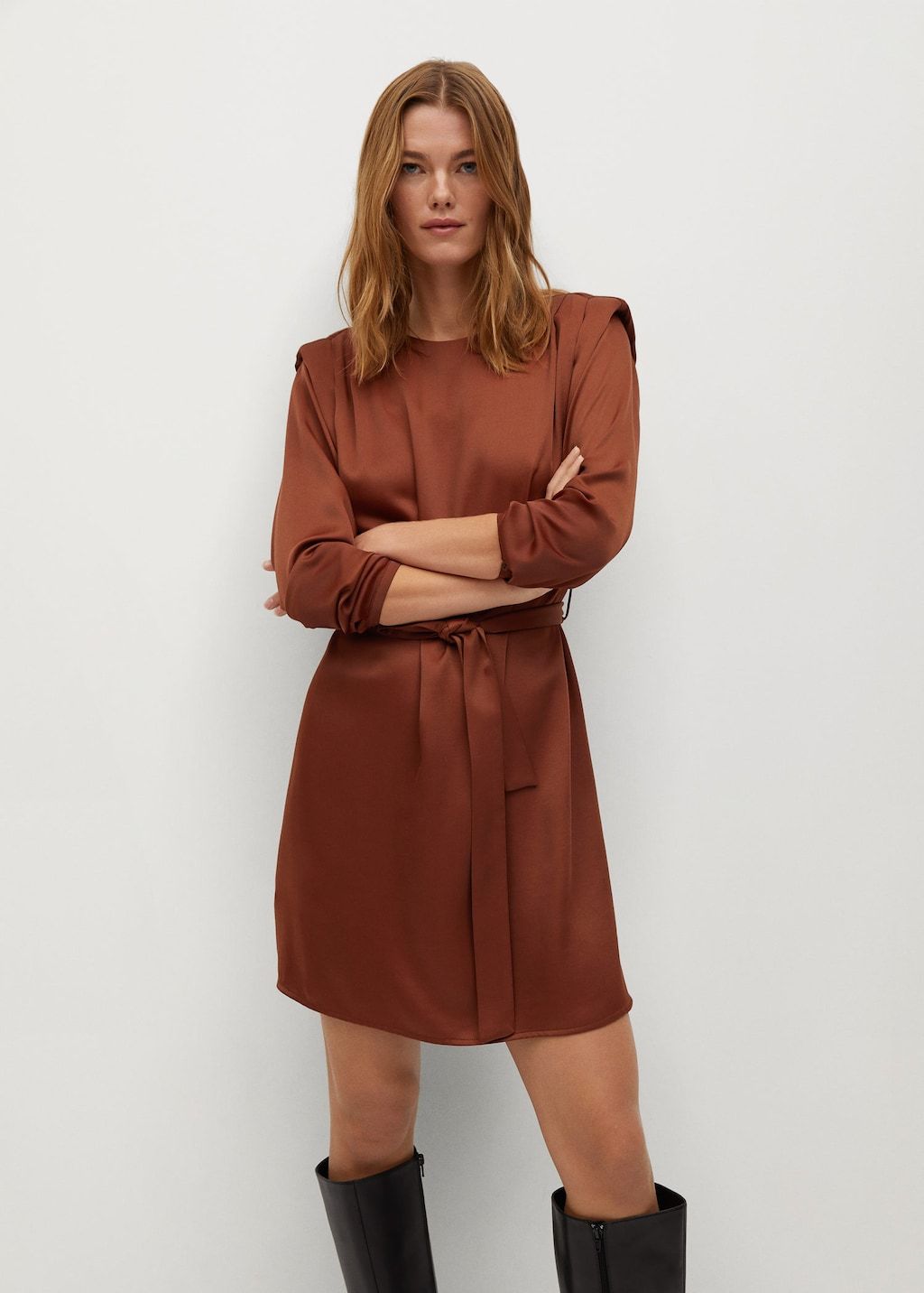 Shoulder pad dress
