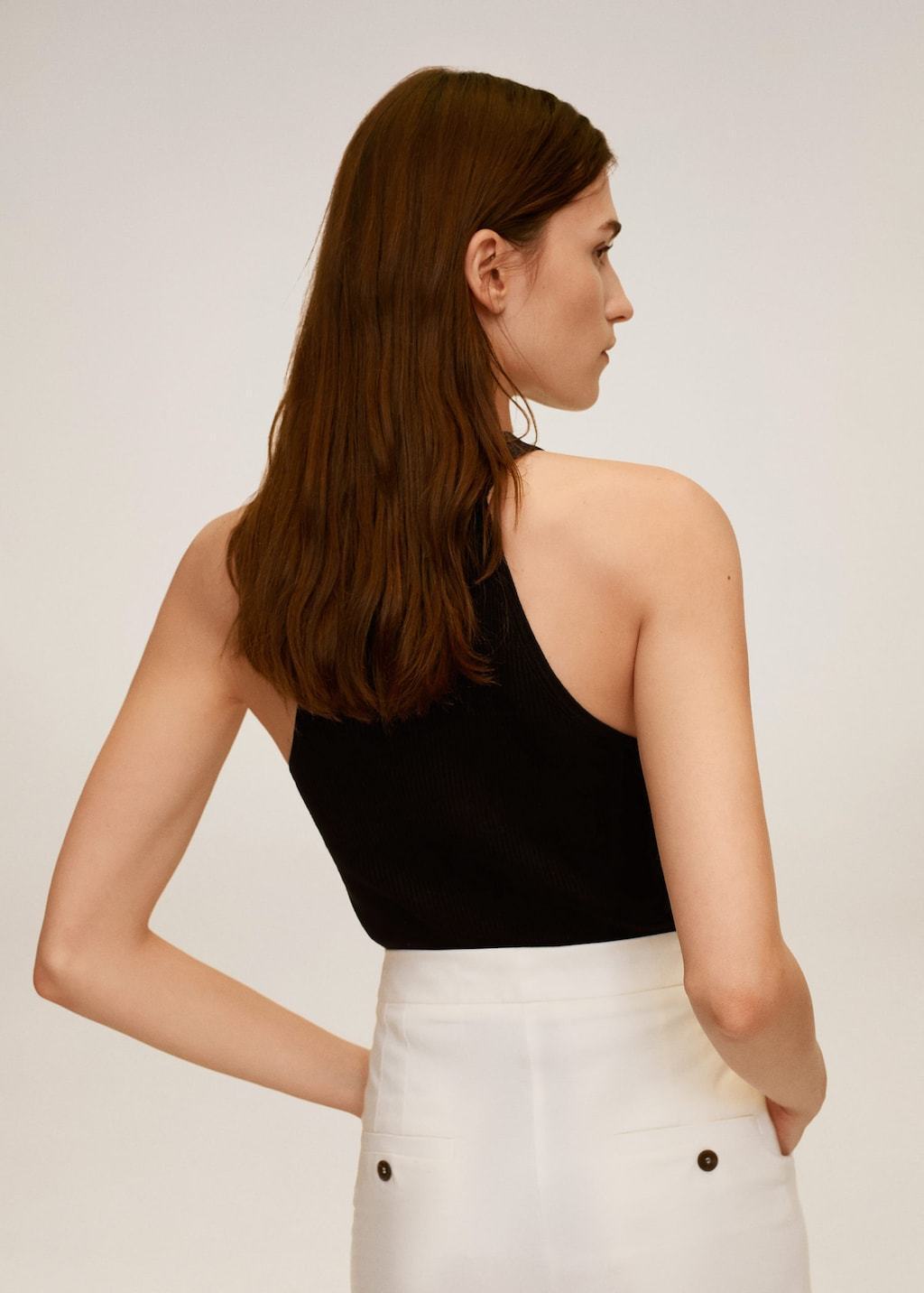 Knit halter top