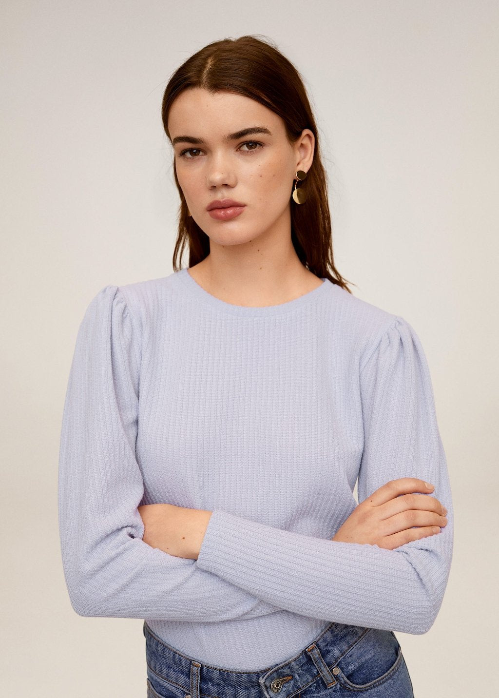 Puffed sleeves T-shirt