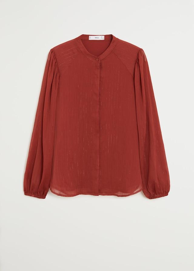 Metallic thread blouse