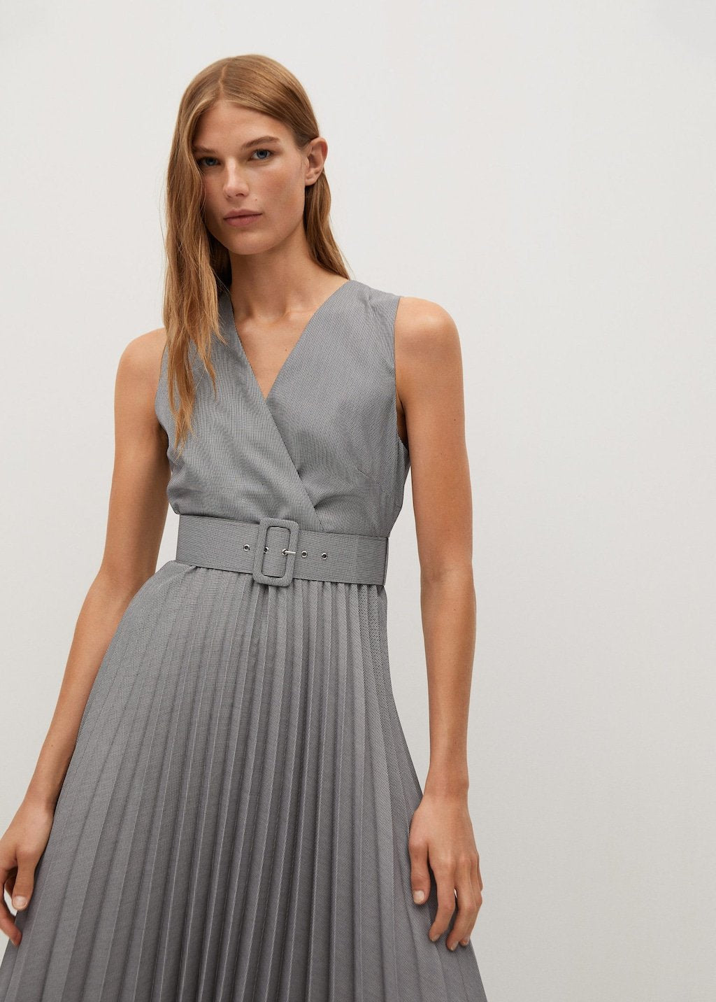 Pleated skirt dress