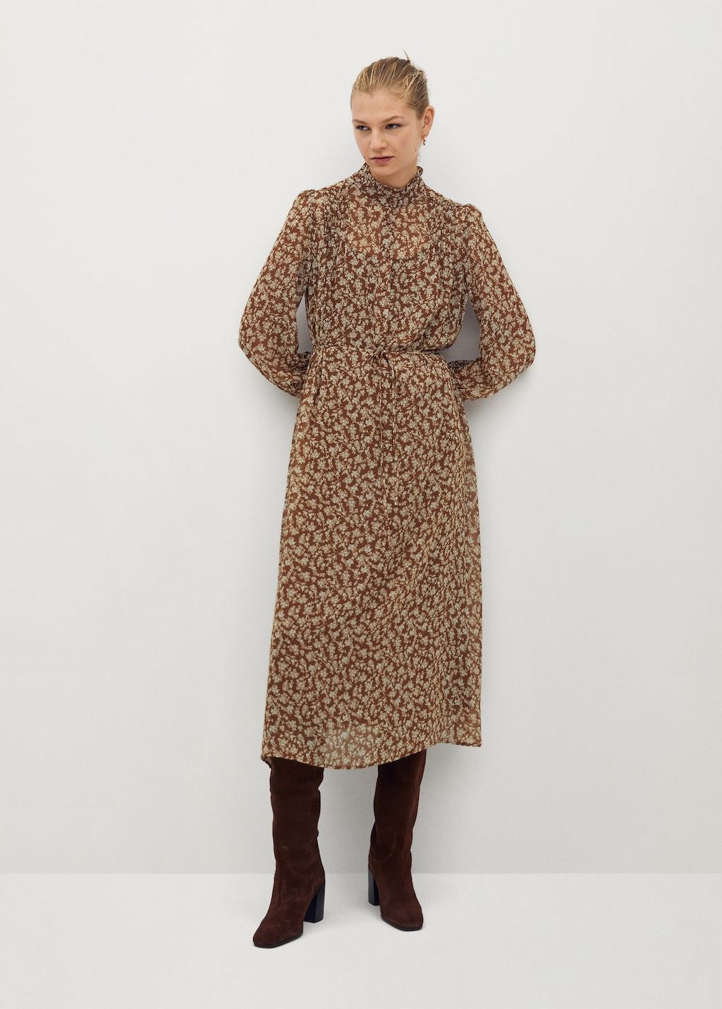 Flower print dress