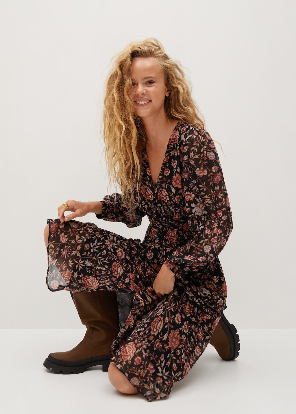 Floral print dress