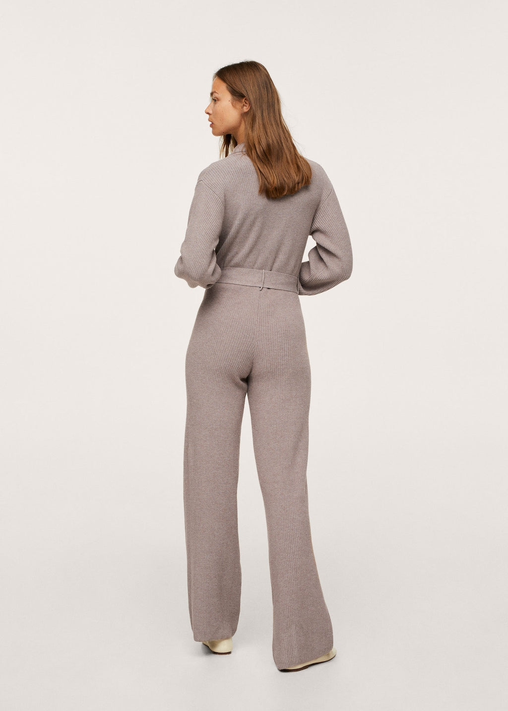 Belt long jumpsuit