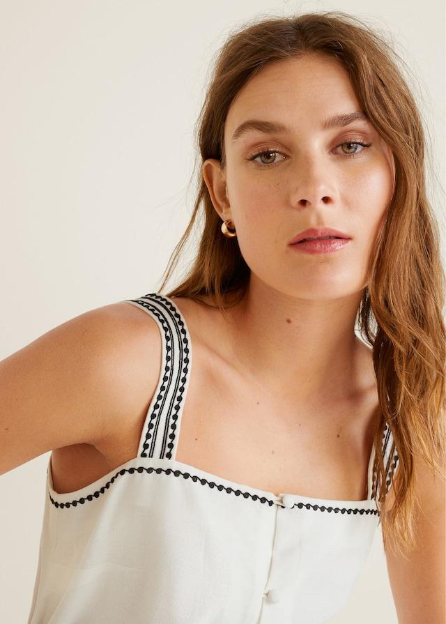 Embroidered cotton dress