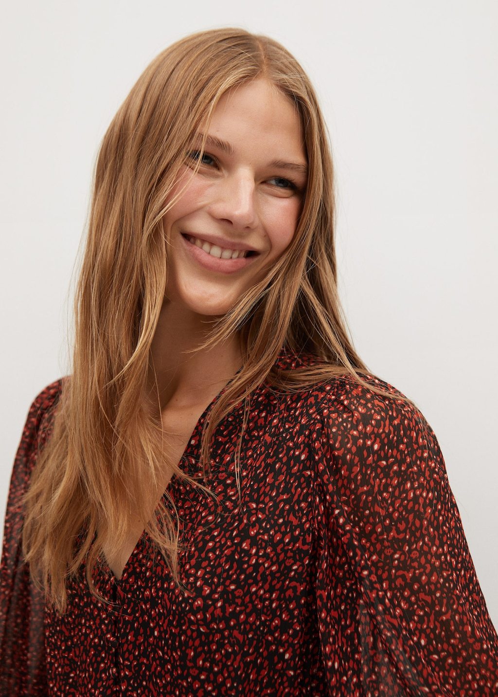 Flowy printed dress