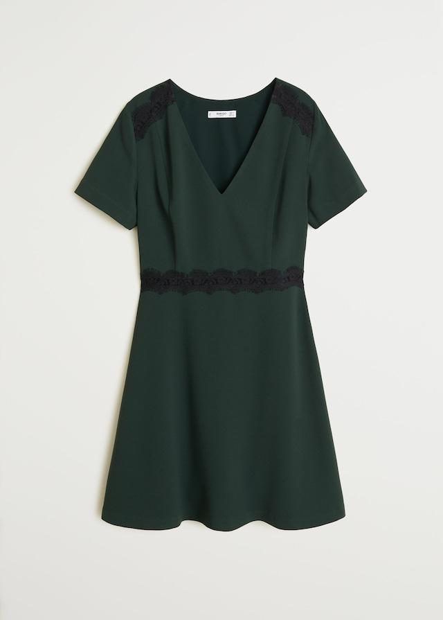 Lace detail dress