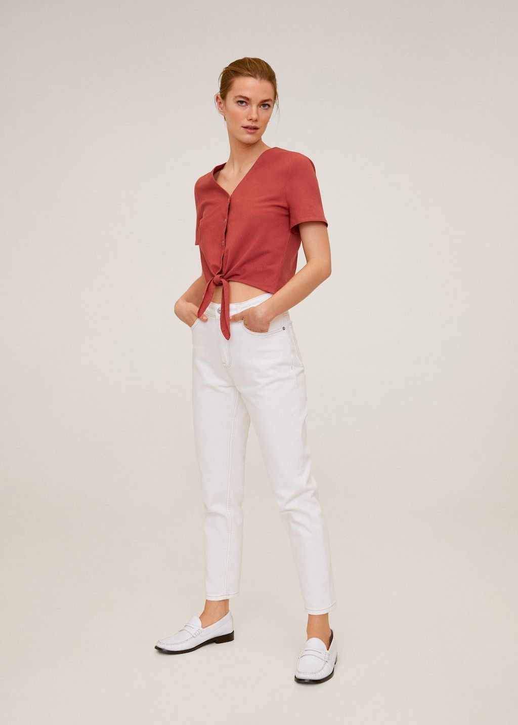 Tie cotton top