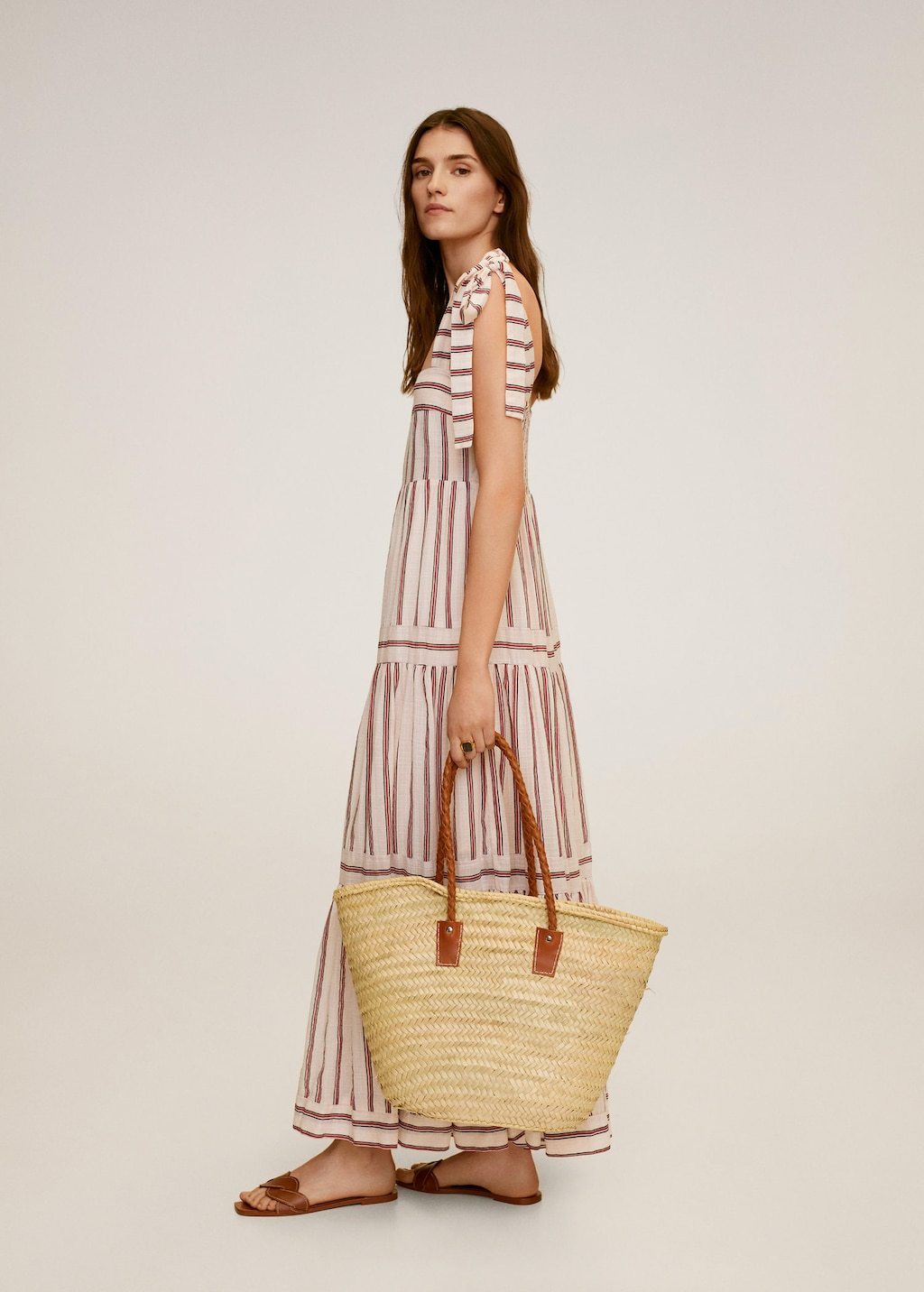 Striped long dress