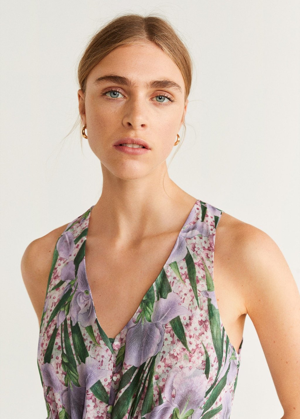 Pleated midi dress