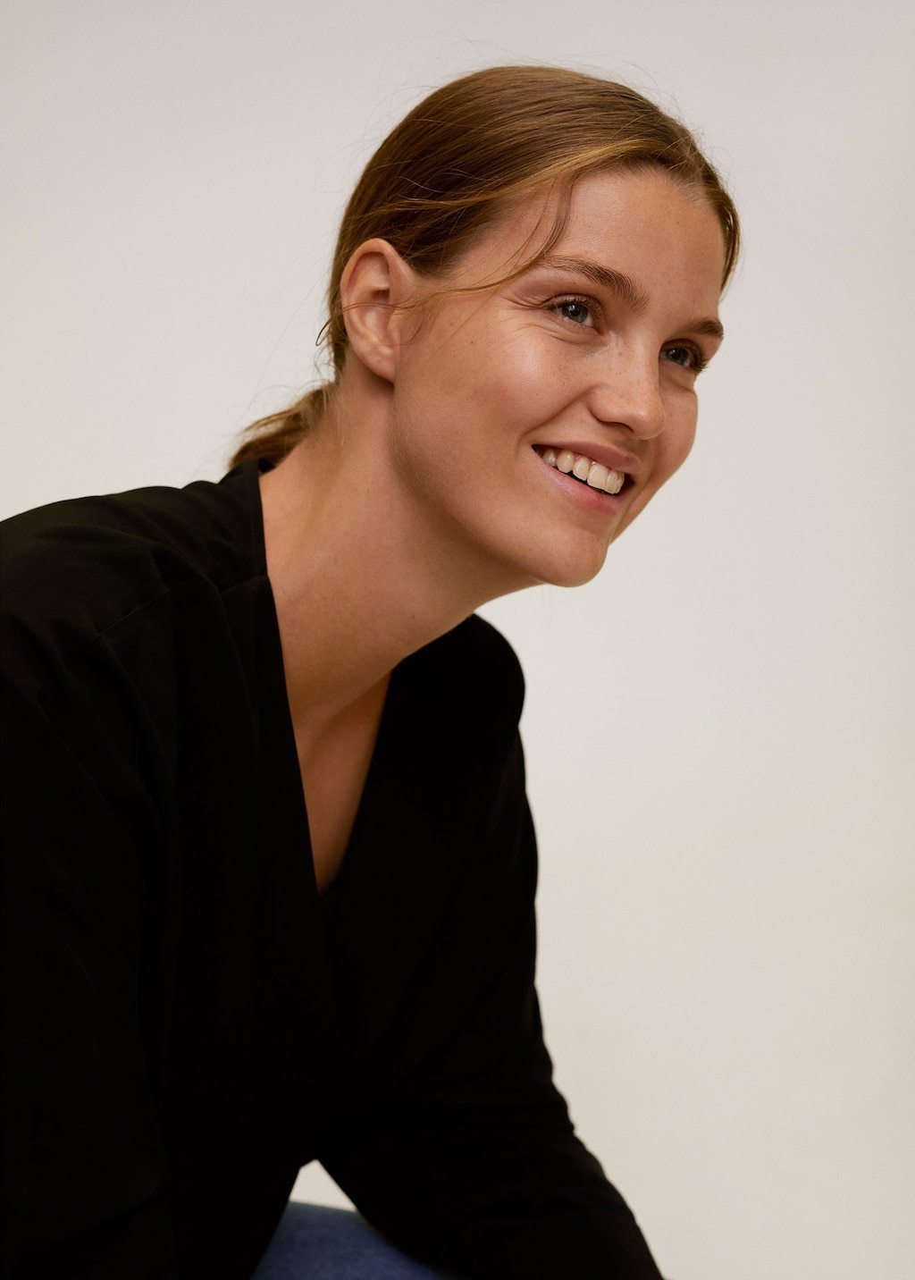 V-neck blouse