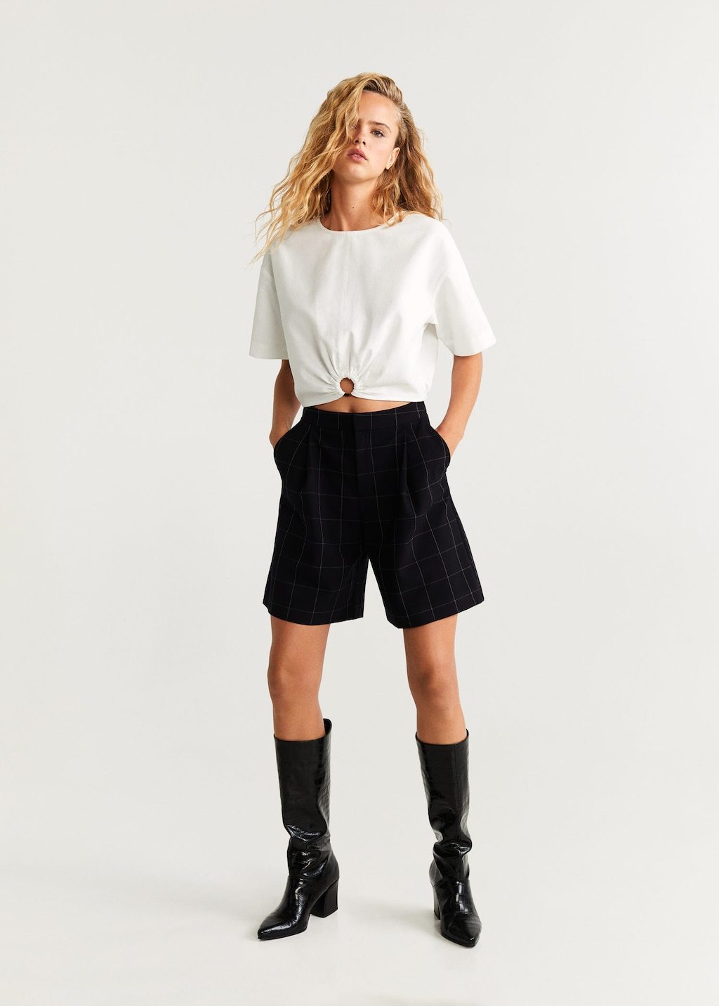 Ring cotton blouse
