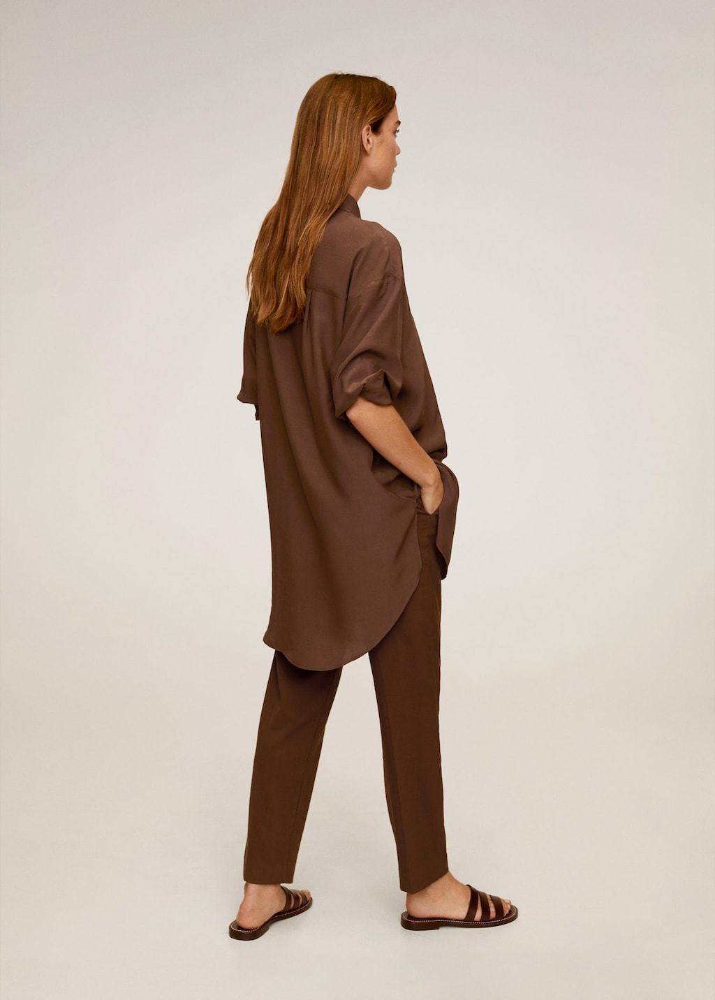 Oversize flowy shirt
