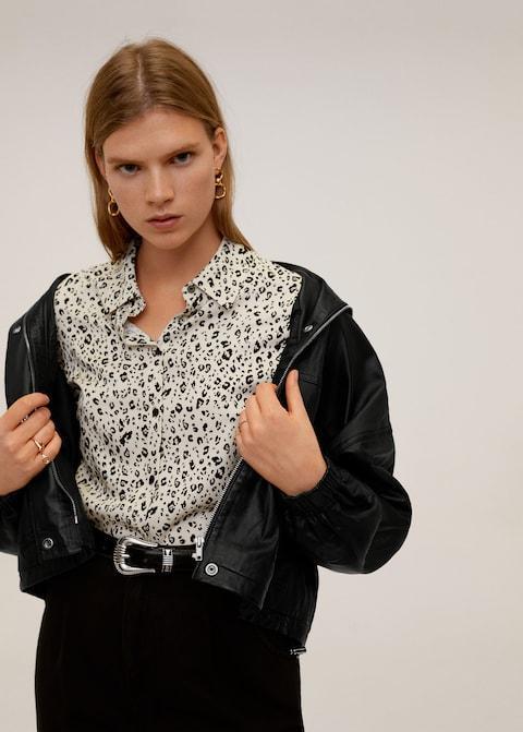 Printed flowy shirt
