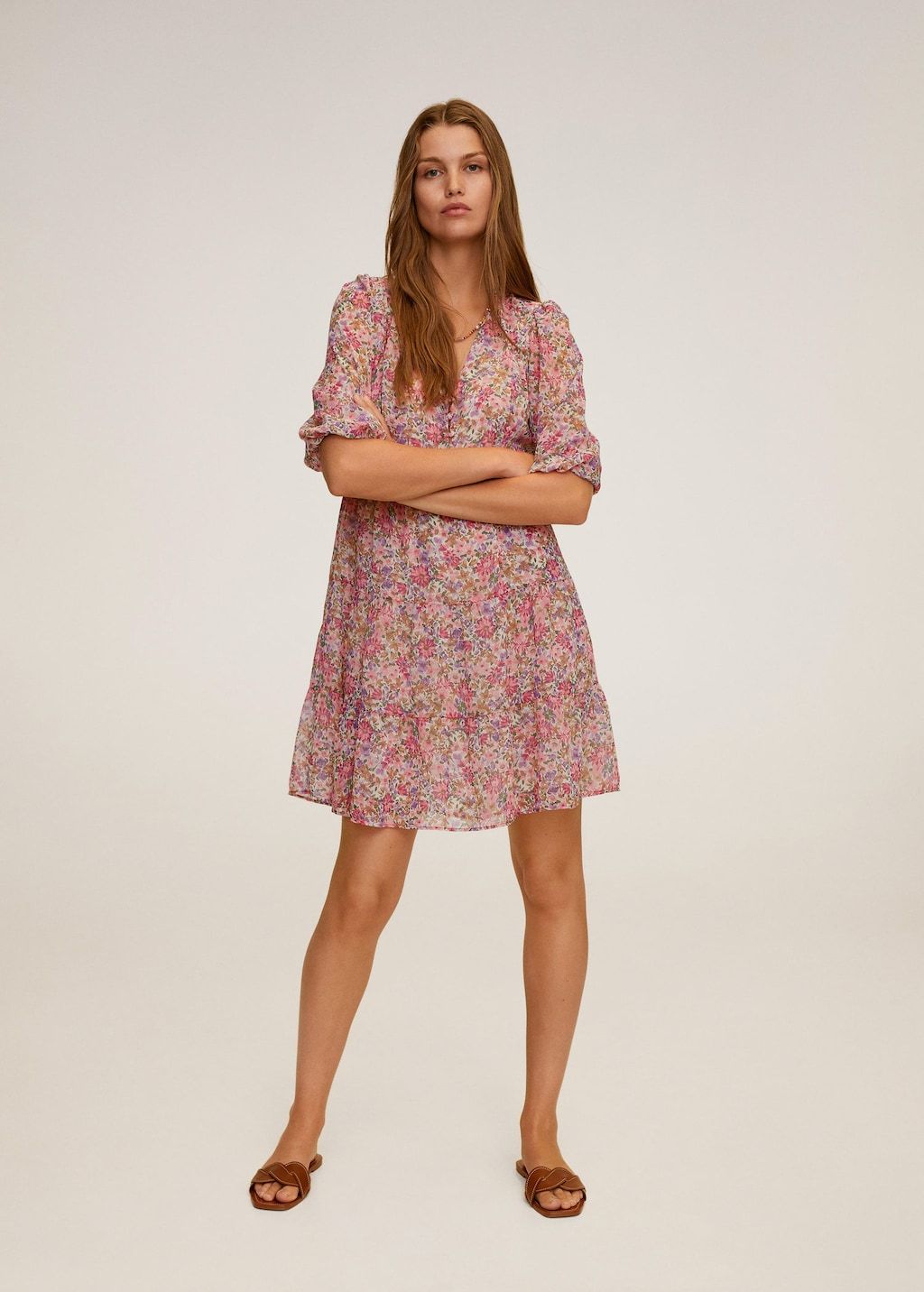 Floral print dress