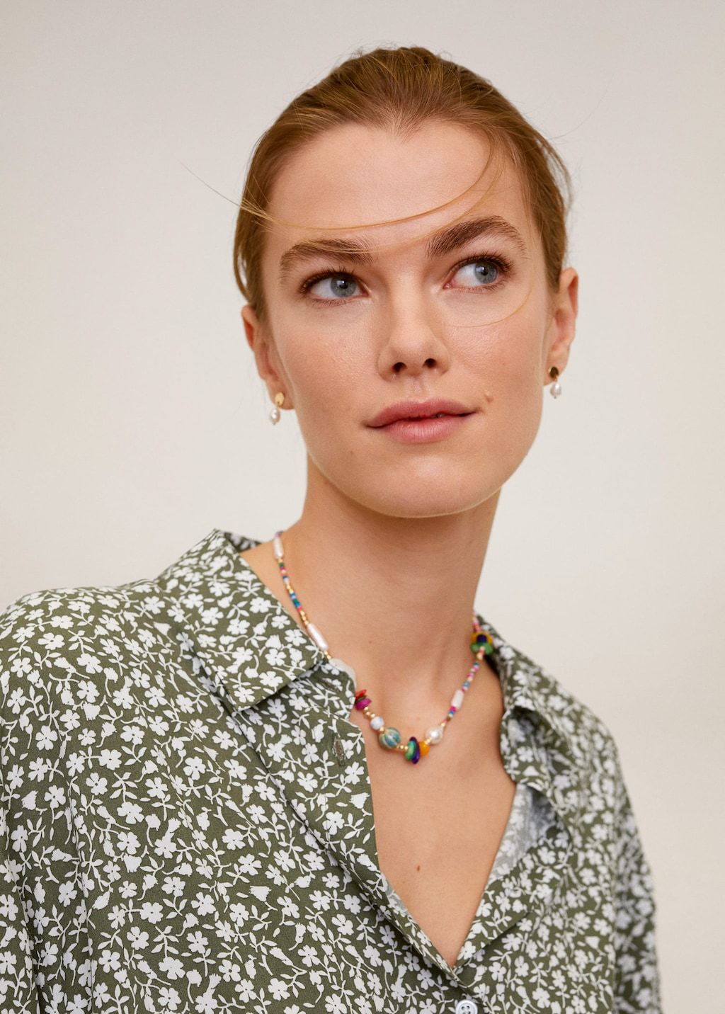 Printed flowy shirt