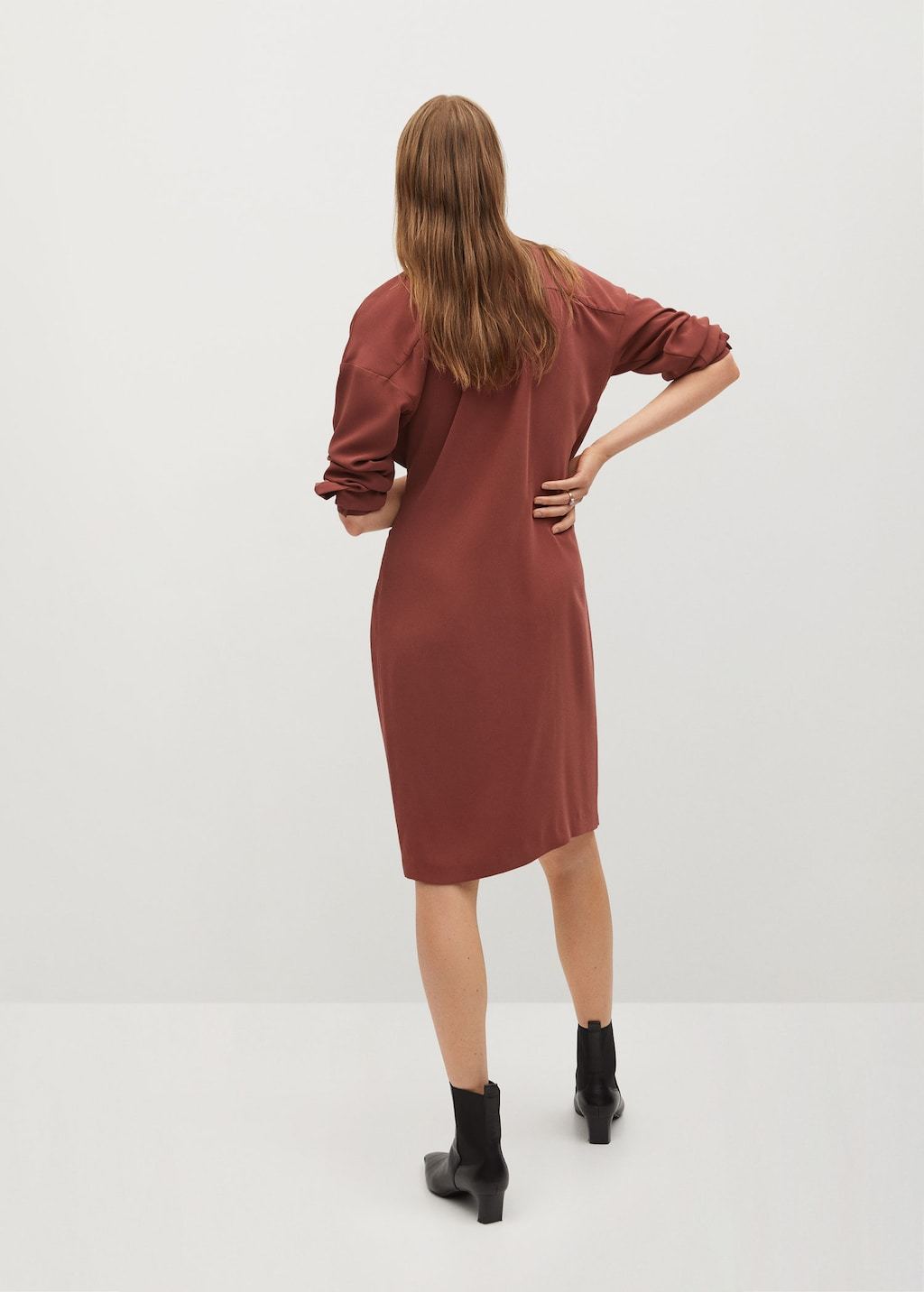 Wrap shirt dress