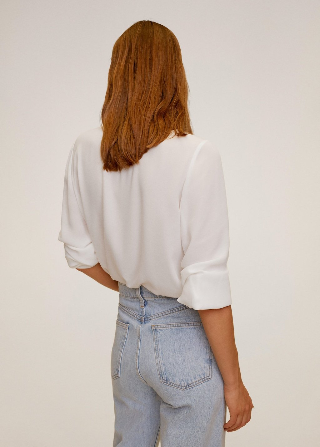 Mao collar blouse