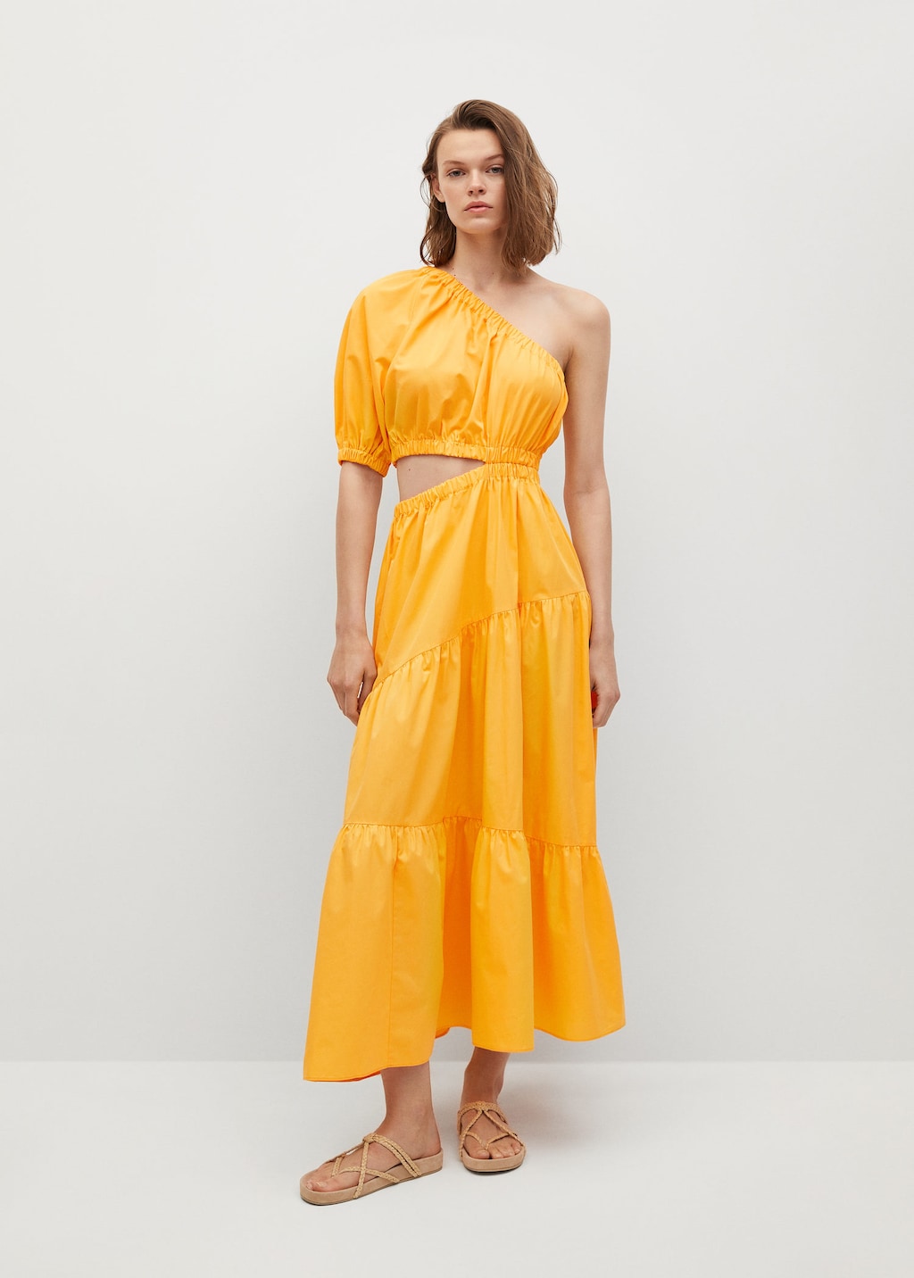 Vent cotton dress