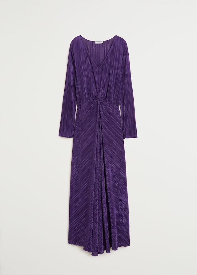 Pleated long dress