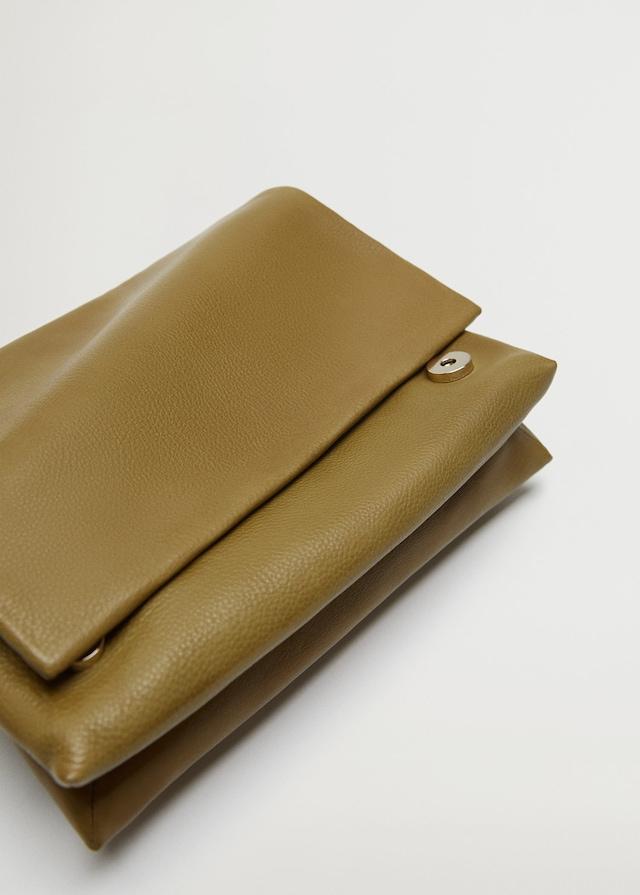 Flap leather bag