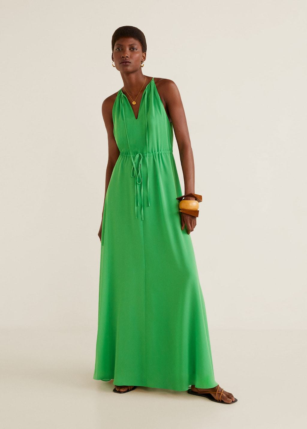Ribbons long dress