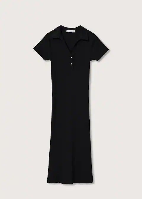 Ribbed midi dress
