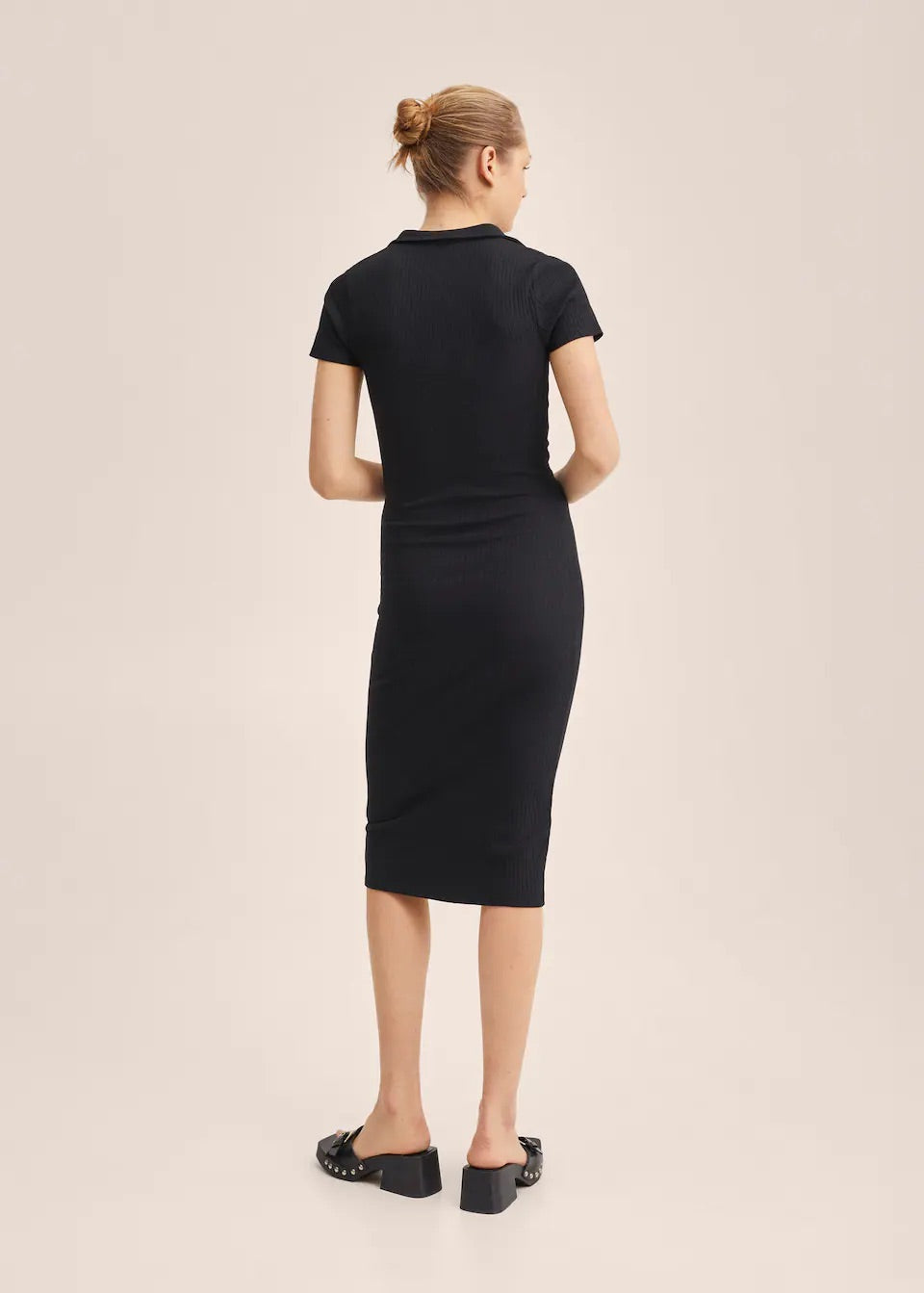 Ribbed midi dress