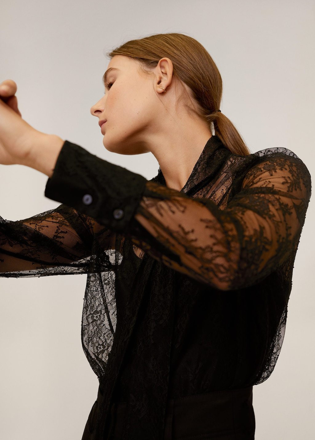 Floral lace blouse