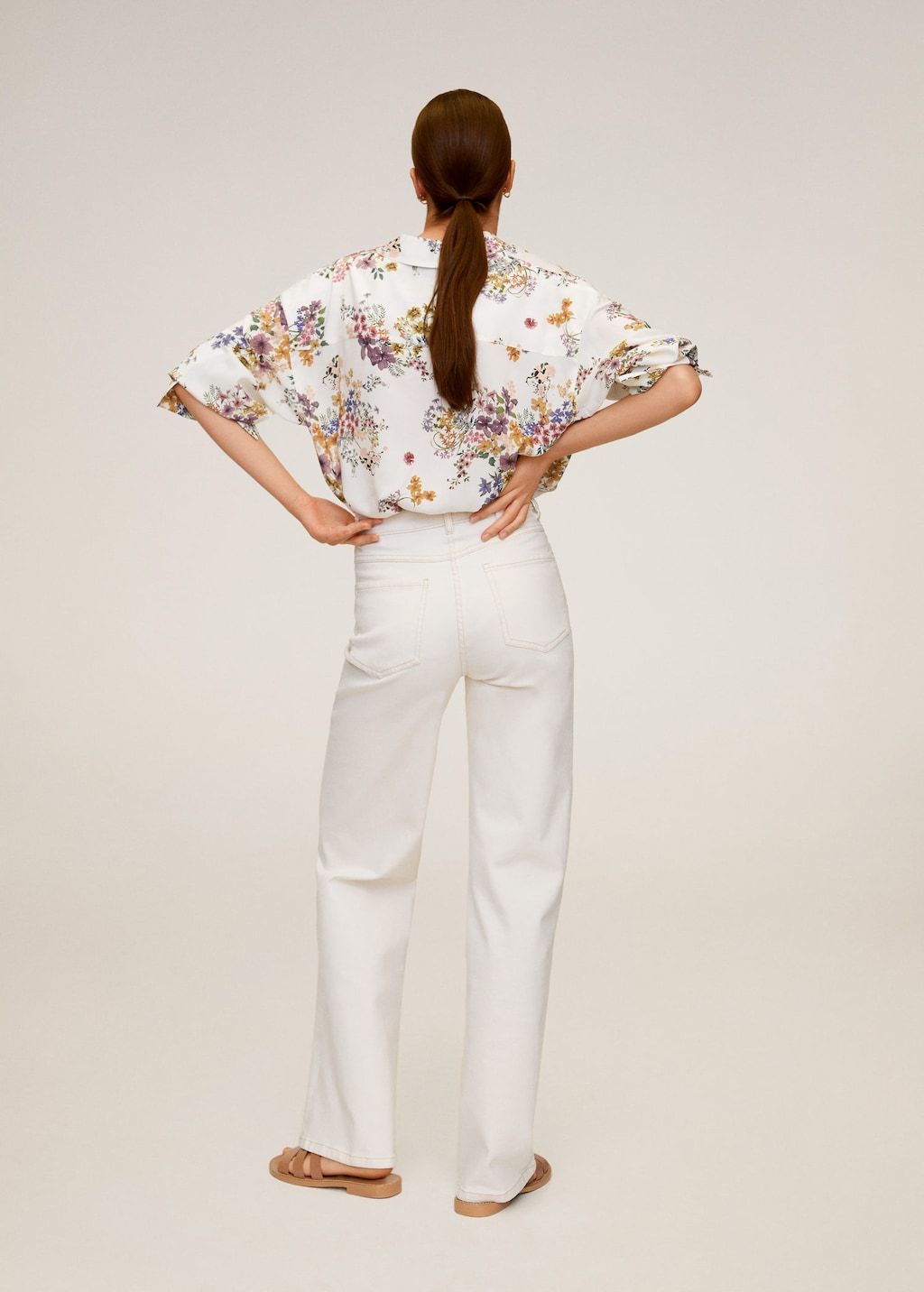 Printed flowy shirt