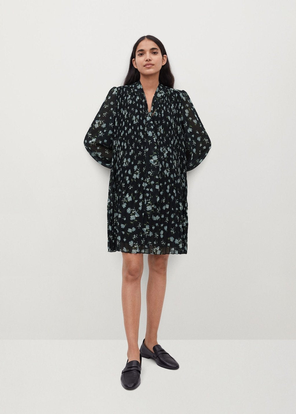 Flowy pleated dress