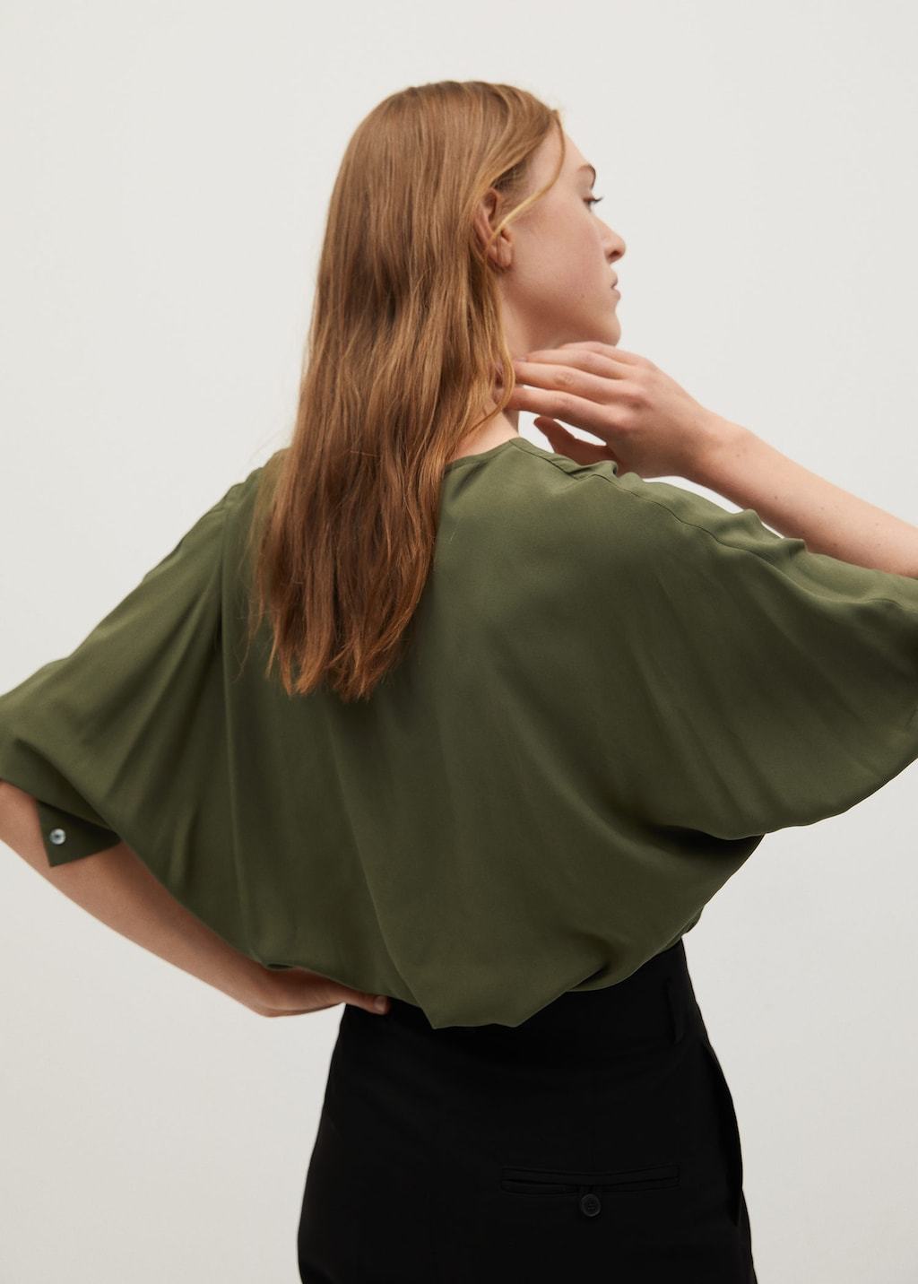 V-neck blouse