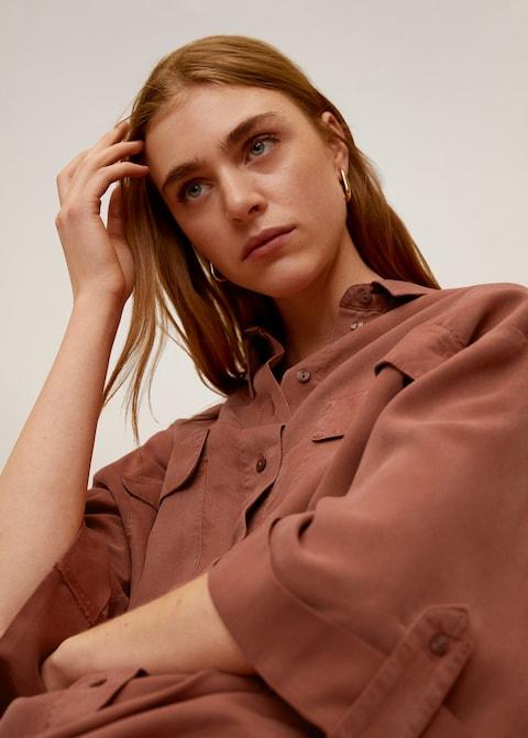 Pockets flowy shirt