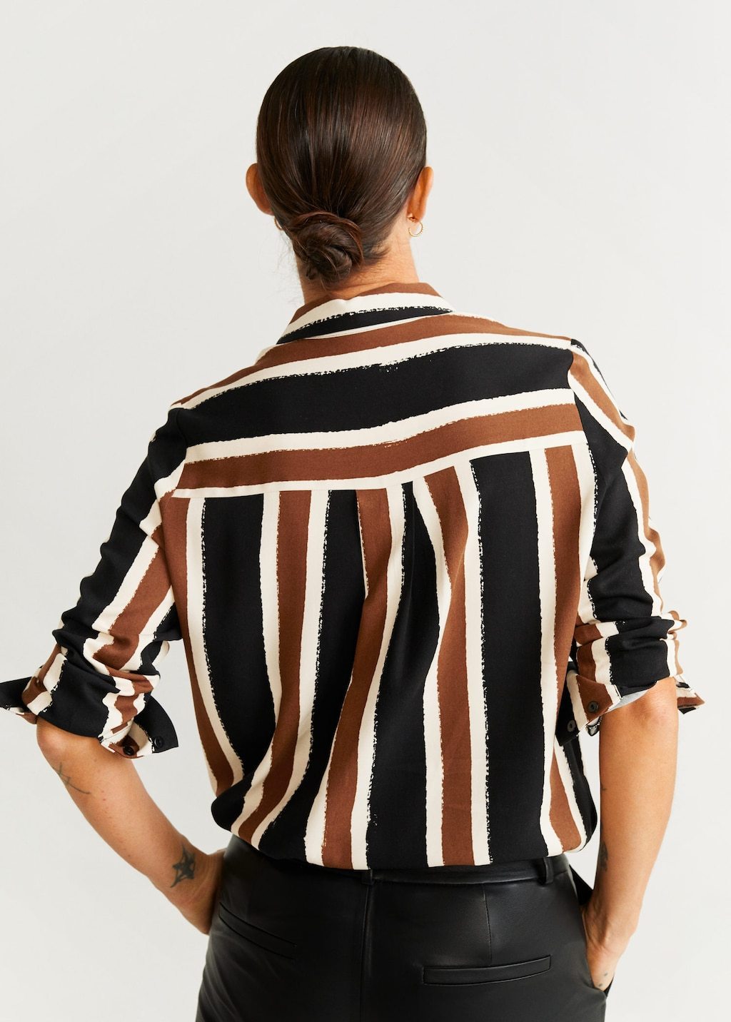 Printed flowy shirt