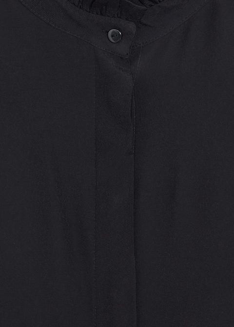Ruffled neck blouse