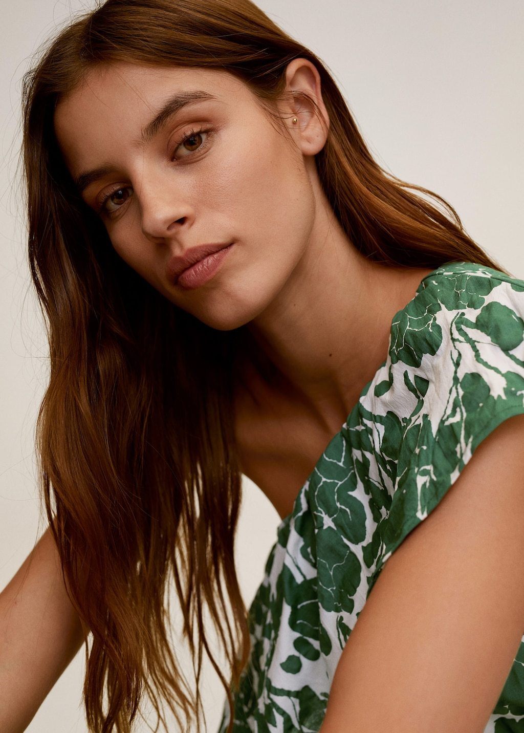 Frill cotton dress
