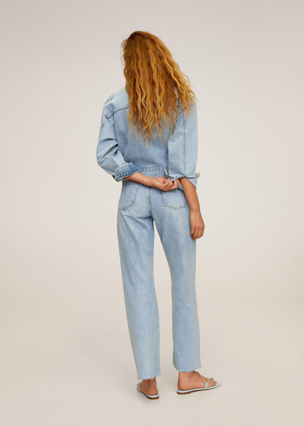 Faded denim jacket