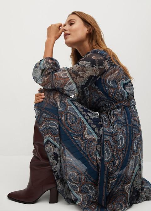 Flowy printed dress