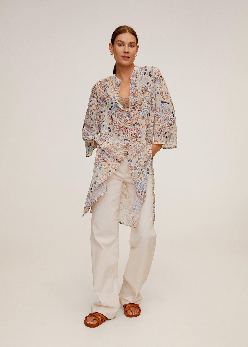 Paisley long blouse