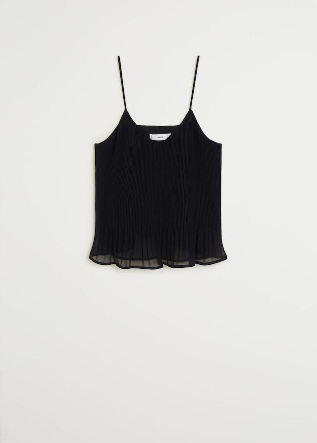 Ruffle pleated top