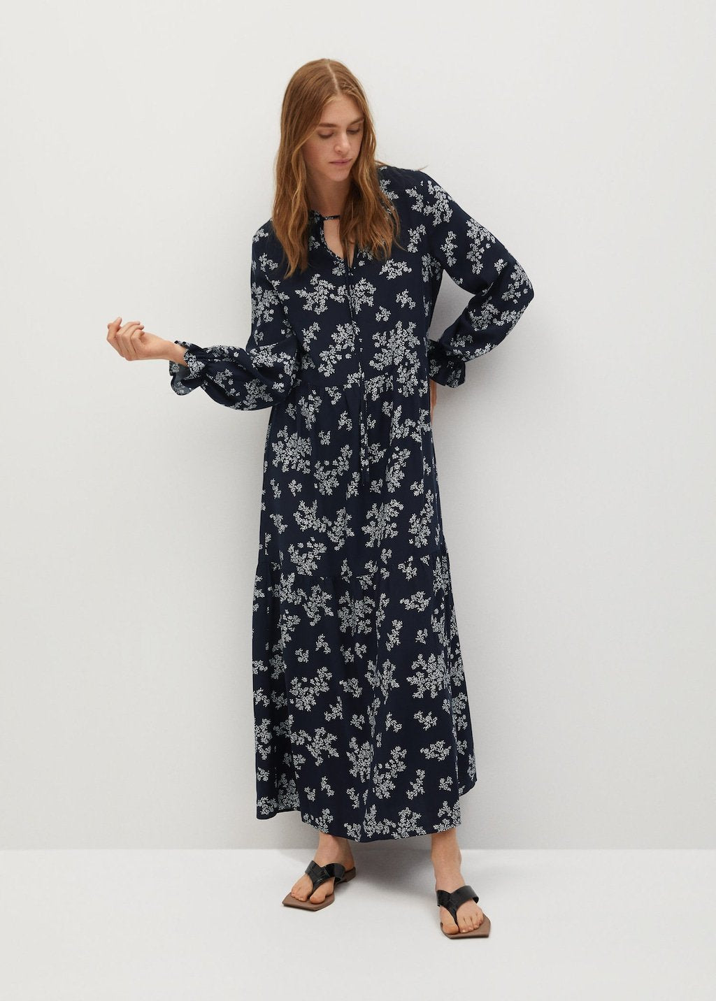 Printed long dress