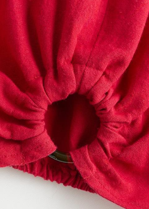 Ring cotton blouse