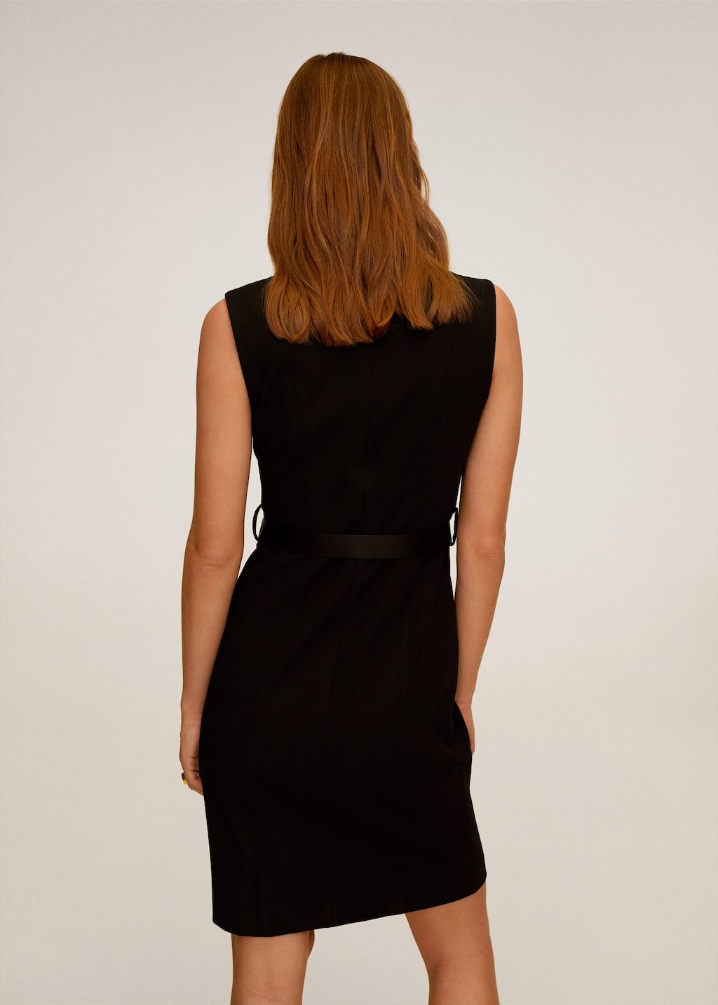 Belted pencil dress
